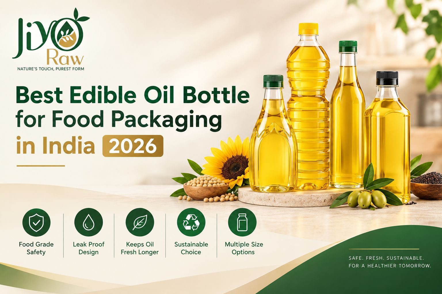 Best Edible Oil Bottle for Food Packaging in India 2026 
