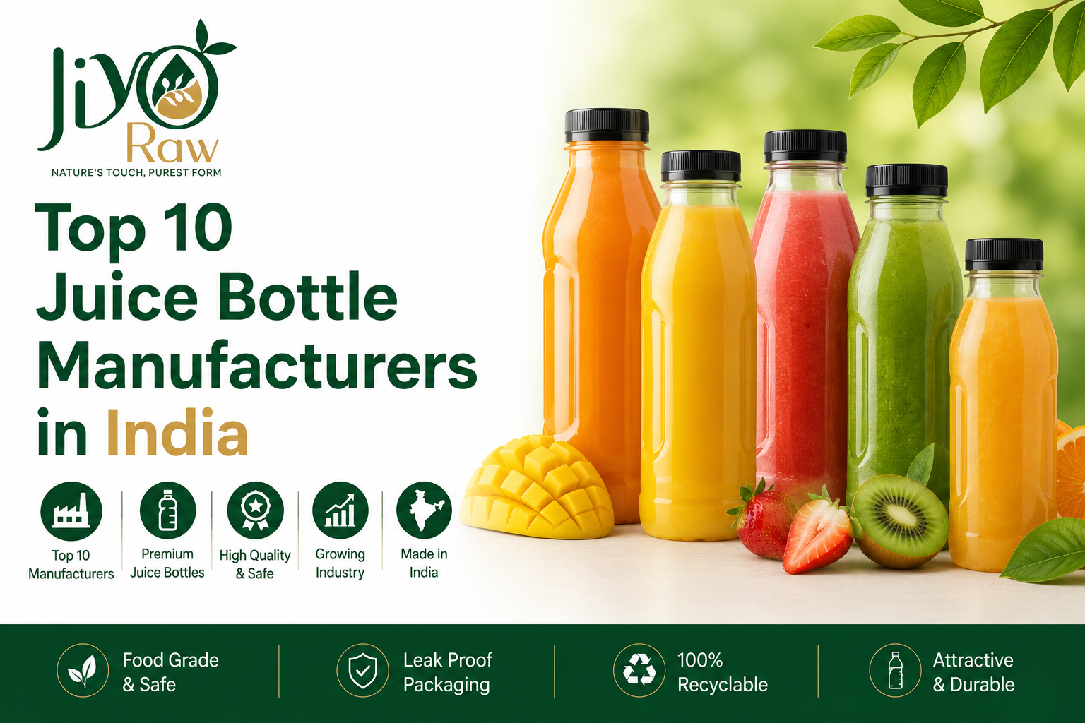 Top 10 Juice Bottle Manufacturers in India 