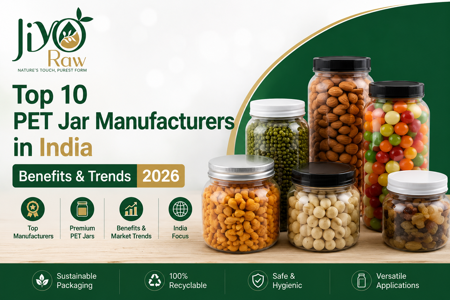 Top 10 PET Jar Manufacturers in India Benefits Trends 2026 