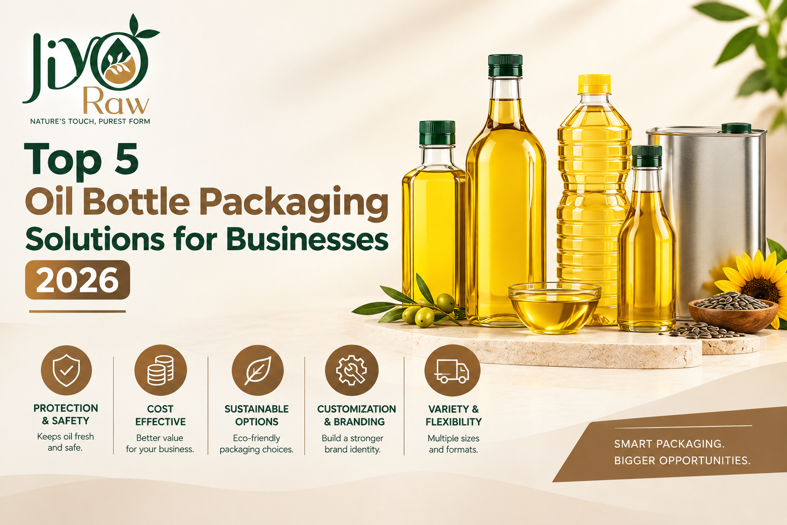 Top 5 Oil Bottle Packaging Solutions for Businesses 2026 