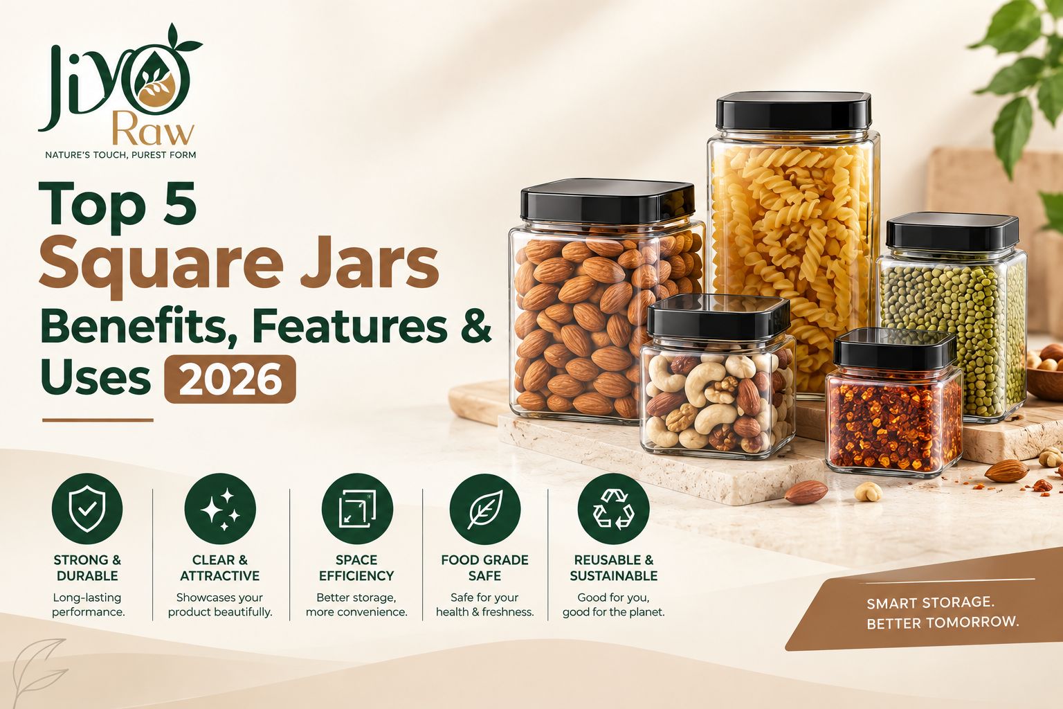 Top 5 Square Jars Benefits, Features & Uses 2026 