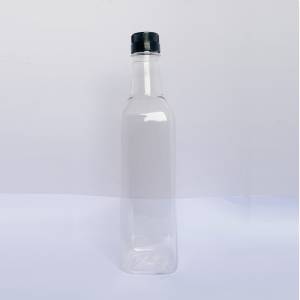 100ml Transparent Plastic Square Premium PET Bottle in Bahraich